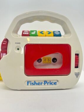 Vintage 1992 Fisher Price Cassette Tape Recorder Player - Tested and Working